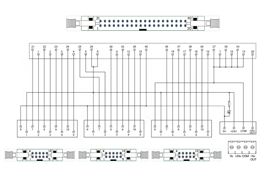 KEYENCE CPU專用中轉端子臺S062